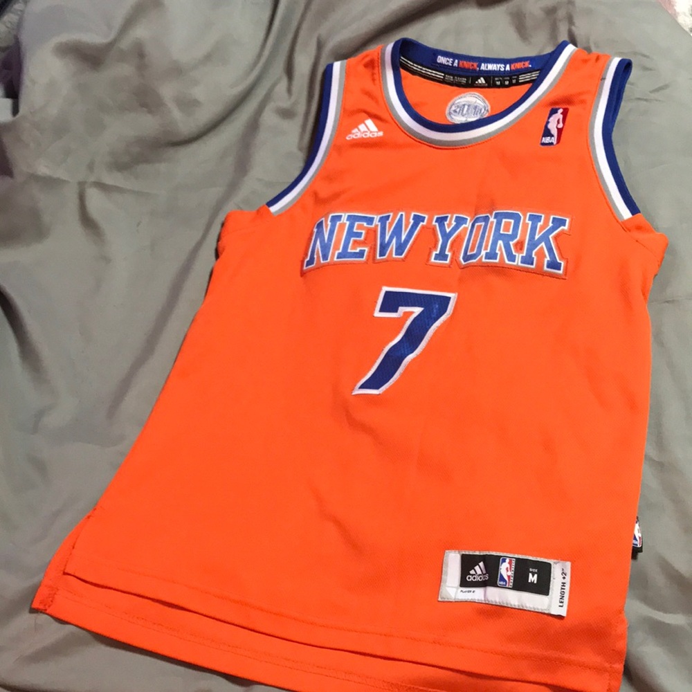 ADIDAS NEW YORK KNICKS JERSEY # 7 CARMELO ANTHONY SIZE YOUTH M